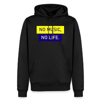 Rock and Roll Rock Music - Männer Premium Bio Hoodie - Schwarz - Vorne - Nico (187cm)