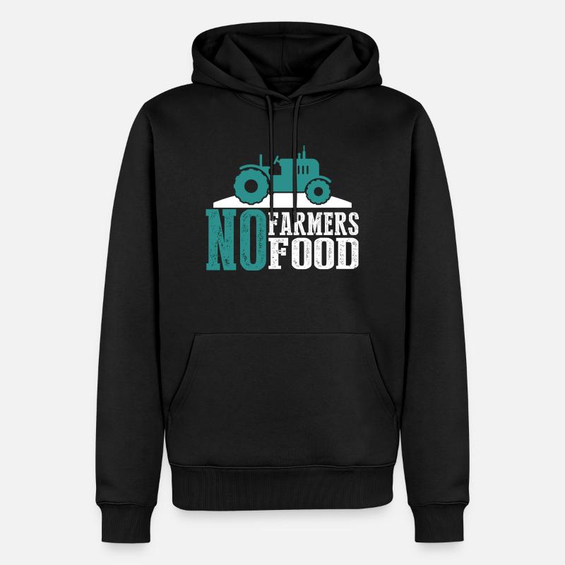 Agriculteurs - Sweat à capuche Premium bio Homme - noir
