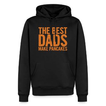 The Best Dads Make Pancakes 2 - Men’s Premium Organic Hoodie - black - Front - Nico (187cm)