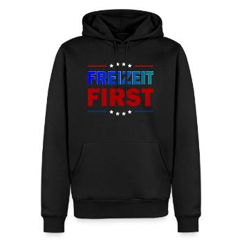 Activity First - Men’s Premium Organic Hoodie - black - Front - Nico (187cm)