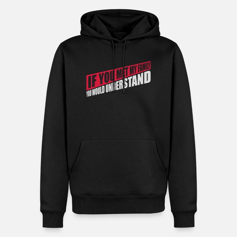 vous comprendriez citation - Sweat à capuche Premium bio Homme - noir