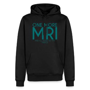 One More Mri And I'll Stick To The Fridge 2 - Men’s Premium Organic Hoodie - black - Front - Nico (187cm)