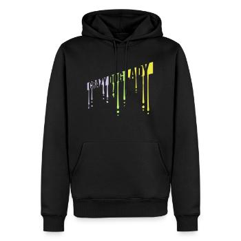 crazy dog lady Zitat - Männer Premium Bio Hoodie - Schwarz - Vorne - Nico (187cm)