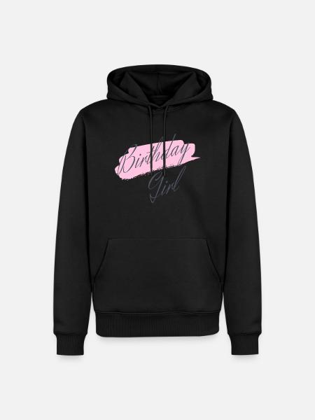 Fille d’anniversaire - Sweat à capuche Premium bio Homme - noir