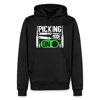 Picking Mode On Locksmith Lockpicker - Männer Premium Bio Hoodie - Schwarz - Vorne - Nico (187cm)