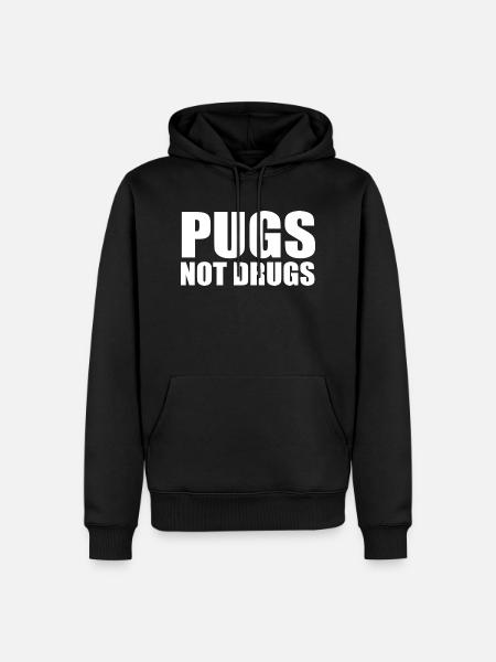 Carlins pas de drogues - Sweat à capuche Premium bio Homme - noir