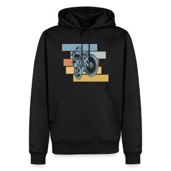Triathlon Swim Bike Run Marathon - Männer Premium Bio Hoodie - Schwarz - Vorne - Nico (187cm)