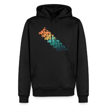 Retro Karting - Men’s Premium Organic Hoodie - black - Front - Nico (187cm)