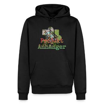 Projekt Anhänger - Männer Premium Bio Hoodie - Schwarz - Vorne - Nico (187cm)