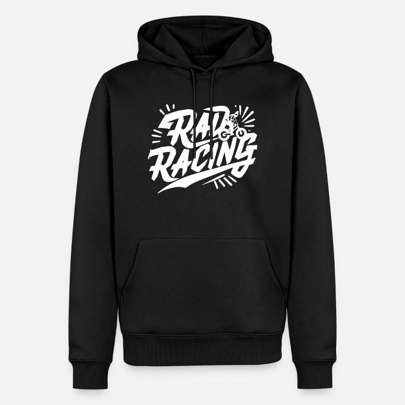 Rad Racing - Männer Premium Bio Hoodie - Schwarz
