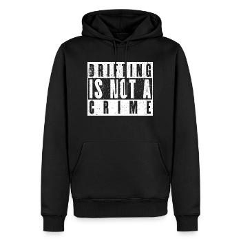 La dérive n’est pas un crime - cadeau d’amoureux de la voiture - Sweat à capuche Premium bio Homme - noir - Devant - Nico (187cm)