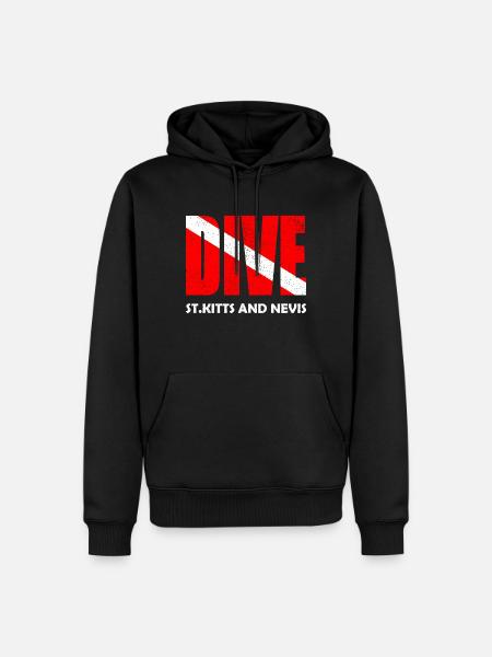 Dive St. Kitts - Karibik - Caribbean - West Indies - Men’s Premium Organic Hoodie - black