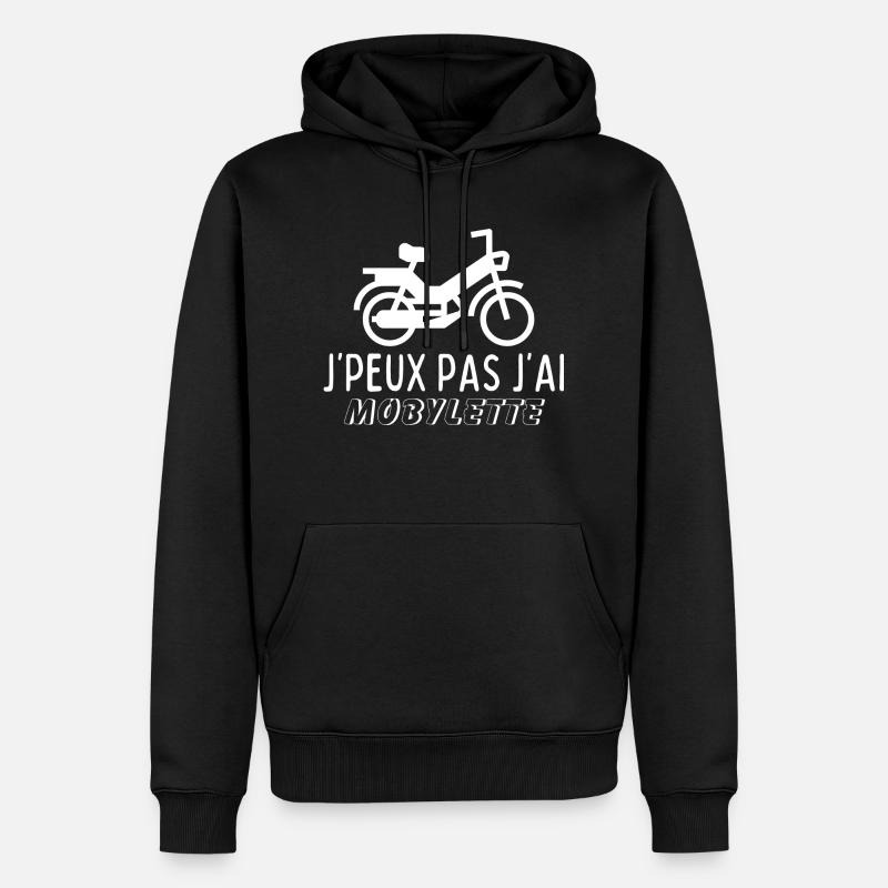 J'peux Pas J'ai Mobylette - Sweat à capuche Premium bio Homme - noir