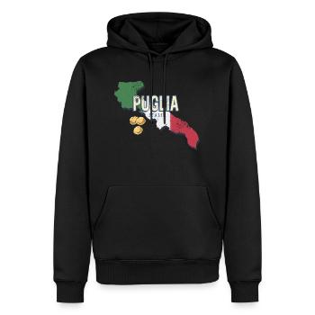 Apulien Italien Retro Region Vintage Souvenir - Männer Premium Bio Hoodie - Schwarz - Vorne - Nico (187cm)