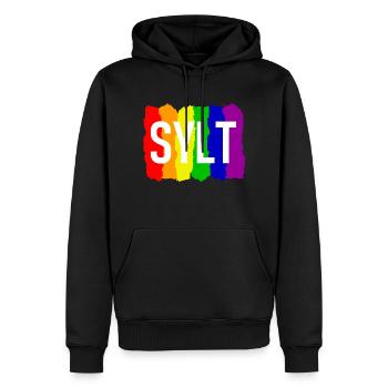 Sylt - Nordsee Insel - Deutschland Küste - Moin - Männer Premium Bio Hoodie - Schwarz - Vorne - Nico (187cm)