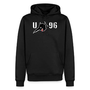U 96 Saegefisch - Männer Premium Bio Hoodie - Schwarz - Vorne - Nico (187cm)