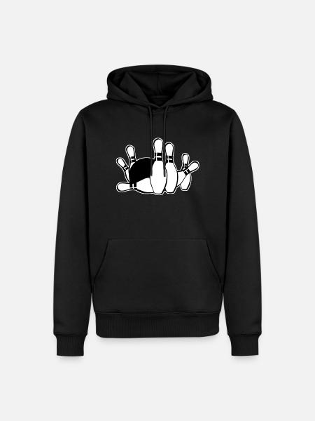 Kegeln - Männer Premium Bio Hoodie - Schwarz