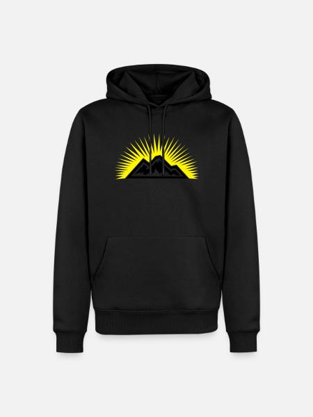 Mountainsun - Männer Premium Bio Hoodie - Schwarz