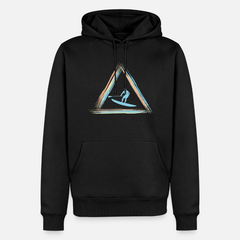Stand Up Paddle - Männer Premium Bio Hoodie - Schwarz