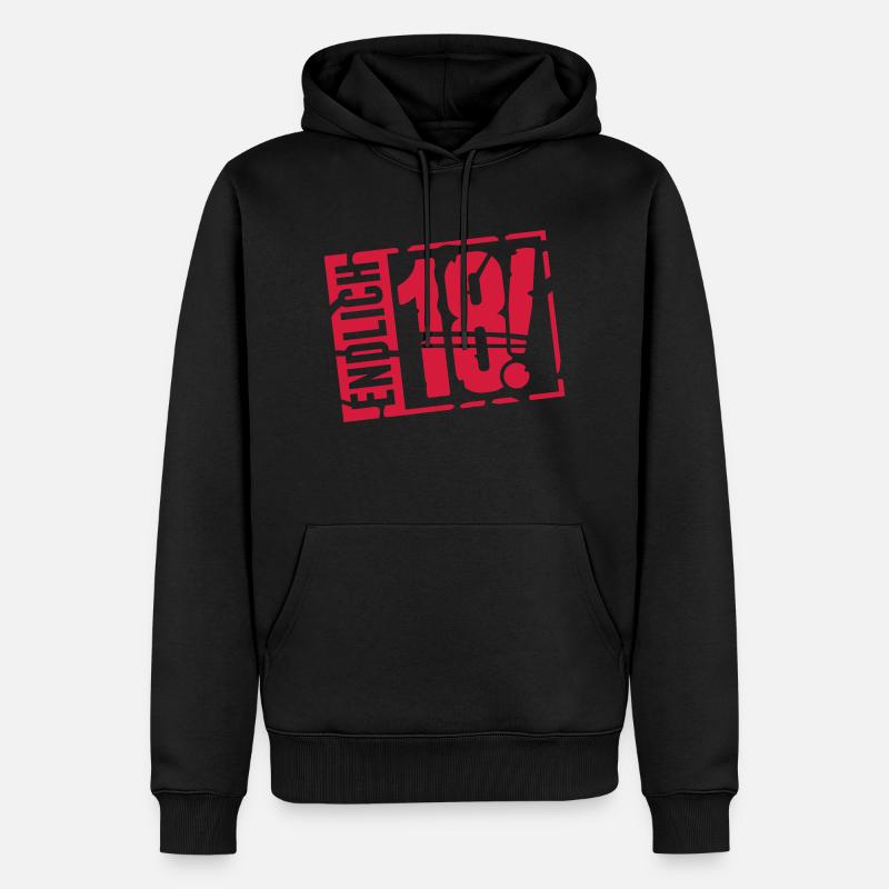 endlich_18_g1 - Sweat à capuche Premium bio Homme - noir