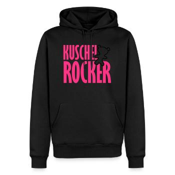 Kuschelrocker - Men’s Premium Organic Hoodie - black - Front - Nico (187cm)