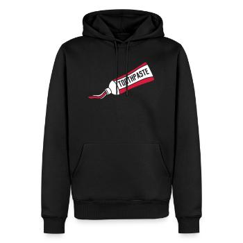 ohne kontur tube zahncreme clipart version kontur - Männer Premium Bio Hoodie - Schwarz - Vorne - Nico (187cm)