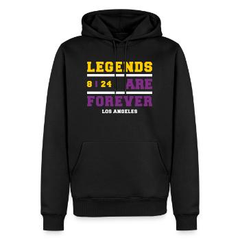 Legends Are Forever - Men’s Premium Organic Hoodie - black - Front - Nico (187cm)