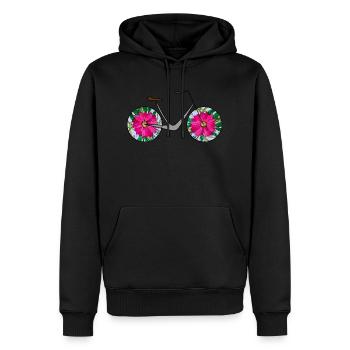 Bike - Men’s Premium Organic Hoodie - black - Front - Nico (187cm)