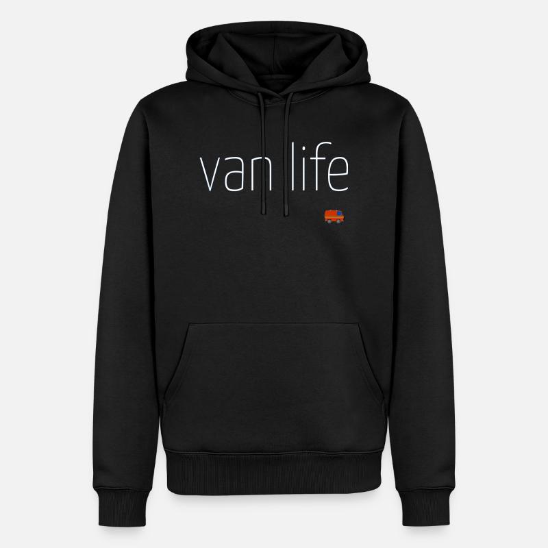 van life - Männer Premium Bio Hoodie - Schwarz