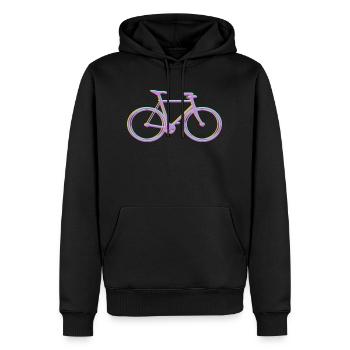 Vélos vélos de course cadeau été summer - Sweat à capuche Premium bio Homme - noir - Devant - Nico (187cm)