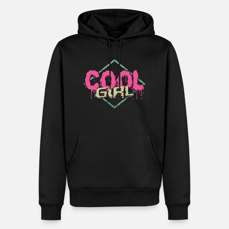 Fille cool - Sweat à capuche Premium bio Homme - noir
