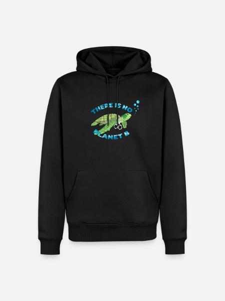 No planet B turtle - Men’s Premium Organic Hoodie - black