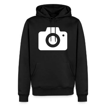 Photographie Movie Camera Fotograf - Männer Premium Bio Hoodie - Schwarz - Vorne - Nico (187cm)