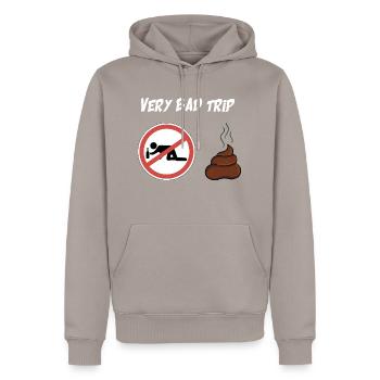 Very Bad Trip - Men’s Premium Organic Hoodie - taupe - Front - Nico (187cm)