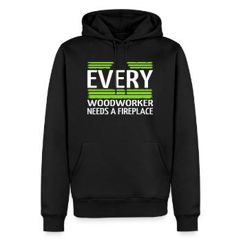 tools lumber bingo hall tshirts humor - Männer Premium Bio Hoodie - Schwarz - Vorne - Nico (187cm)