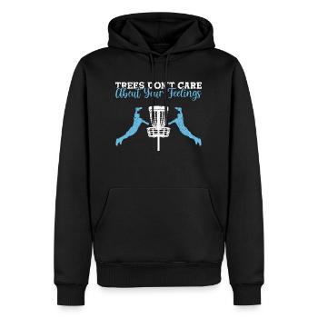Disc Golf Frisbee - Men’s Premium Organic Hoodie - black - Front - Nico (187cm)