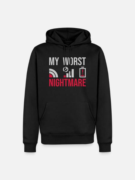 Symbols my worst nightmare - Men’s Premium Organic Hoodie - black