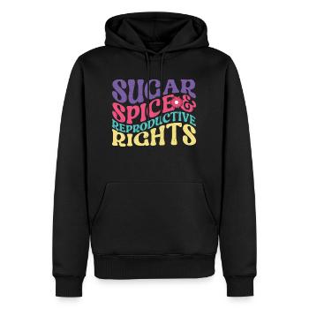 Sugar Spice And Reproductive Rights 4th Of July - Men’s Premium Organic Hoodie - black - Front - Nico (187cm)