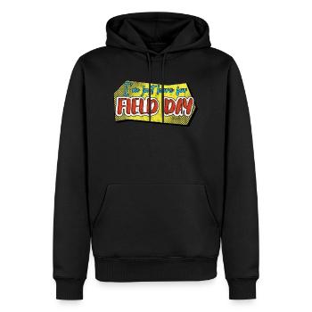 I'm Just Here For Field Day 30 - Men’s Premium Organic Hoodie - black - Front - Nico (187cm)