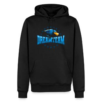 Greifvogel Beizjagd Spruch Falkner Vogelfreunde - Männer Premium Bio Hoodie - Schwarz - Vorne - Nico (187cm)
