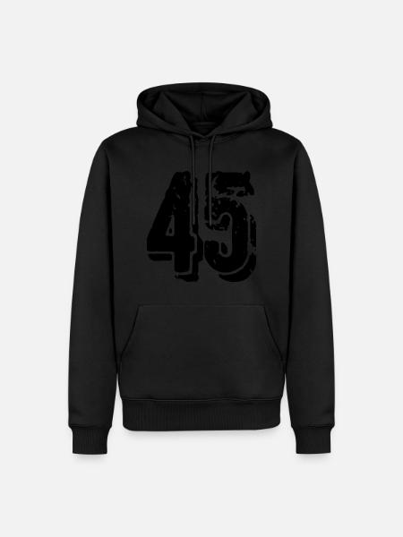 45 number jersey - Men’s Premium Organic Hoodie - black