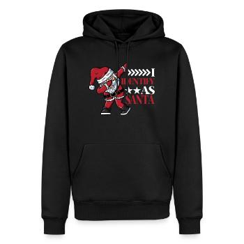 I Identify As Santa 5 - Men’s Premium Organic Hoodie - black - Front - Nico (187cm)