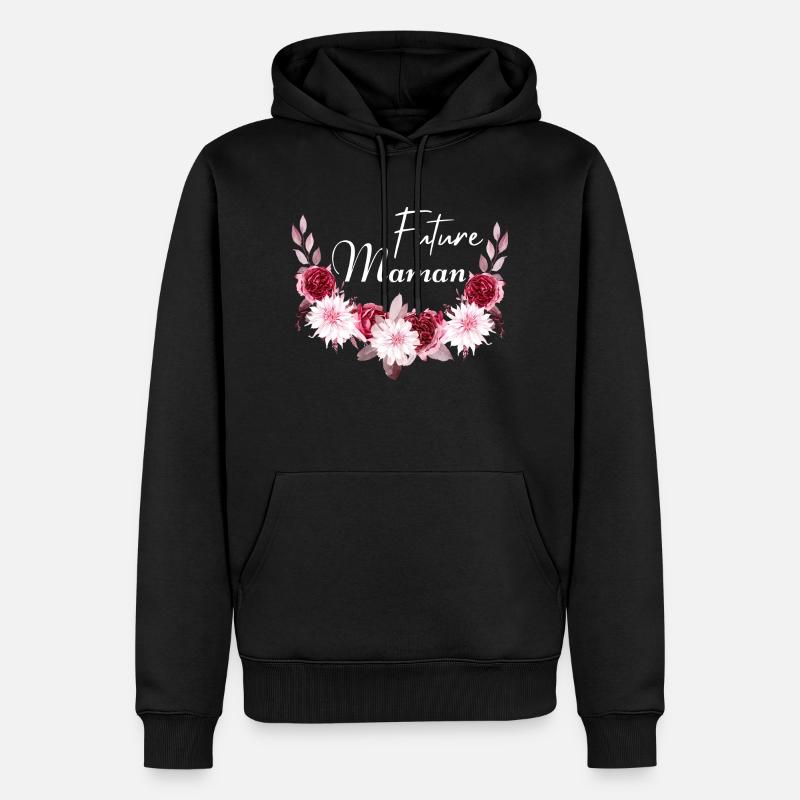 future maman idée cadeau - Sweat à capuche Premium bio Homme - noir