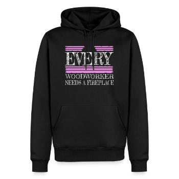 job tools carpenter joke carpenter plumber tree - Männer Premium Bio Hoodie - Schwarz - Vorne - Nico (187cm)