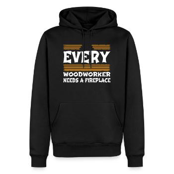 cabinetmaker birthday present - Männer Premium Bio Hoodie - Schwarz - Vorne - Nico (187cm)