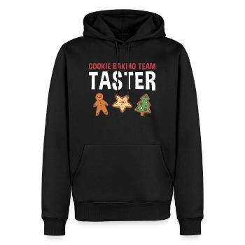 Baking Cookie Baking Team Taster Cookie - Men’s Premium Organic Hoodie - black - Front - Nico (187cm)