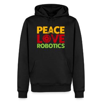 Engineer Teacher Technology Robotics Gift - Men’s Premium Organic Hoodie - black - Front - Nico (187cm)