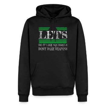 Peace Sign Birthday Gift Hippie Statement - Sweat à capuche Premium bio Homme - noir - Devant - Nico (187cm)