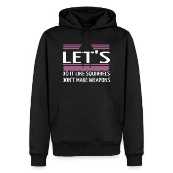 Déclaration de fierté Hippie Festival Cadeau Anniversaire - Sweat à capuche Premium bio Homme - noir - Devant - Nico (187cm)