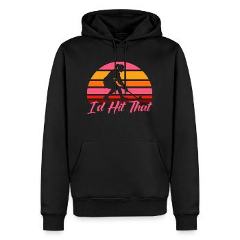 Field Hockey Team Sports Field Hockey Game History - Men’s Premium Organic Hoodie - black - Front - Nico (187cm)